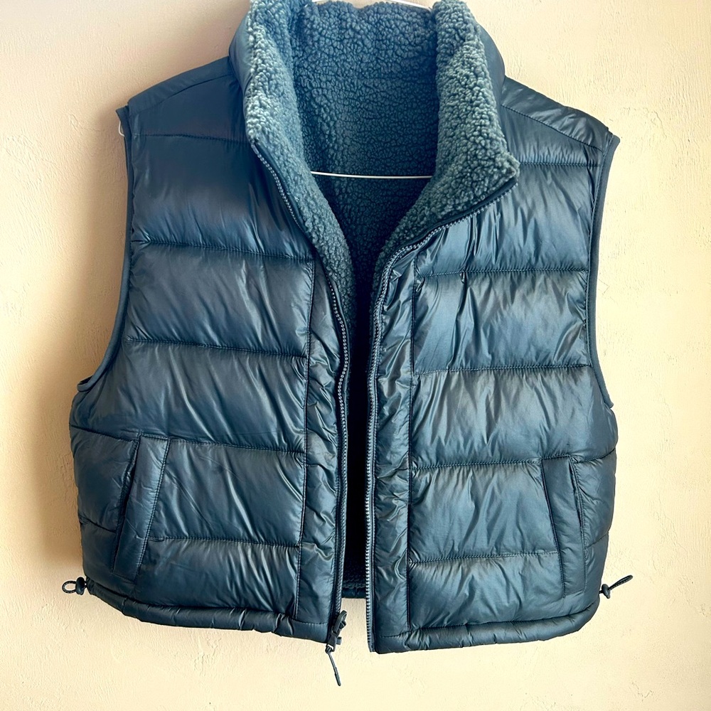 Women’s green Puffer Vest
